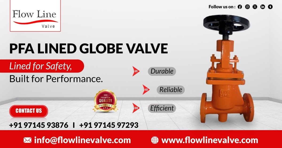 PFA Lined Globe Valve in Vapi