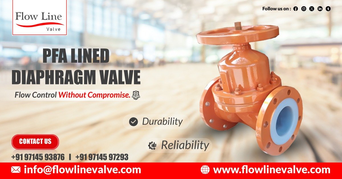 PFA Lined Diaphragm Valve in Baroda
