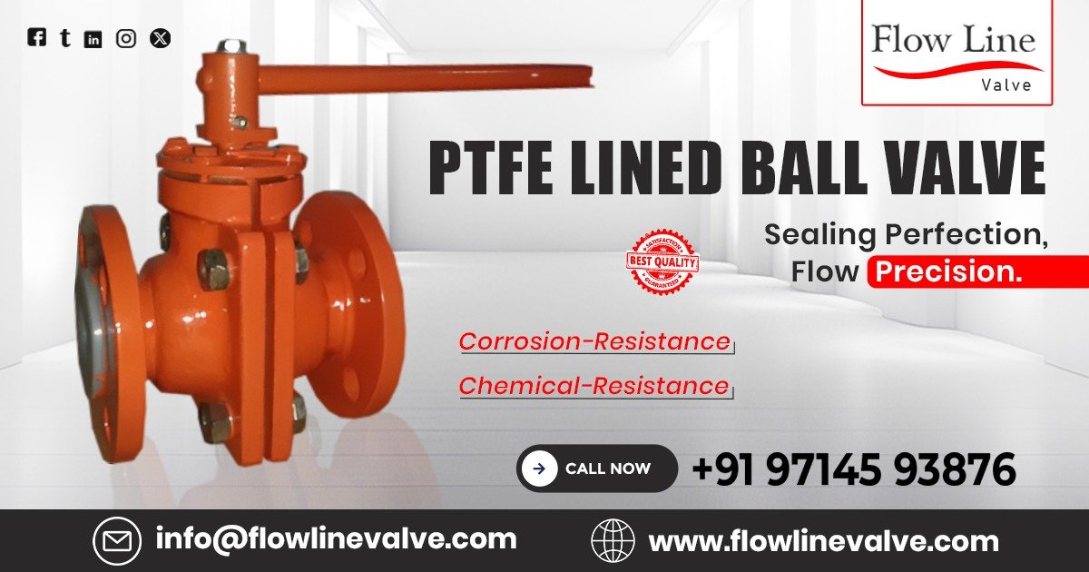 PTFE Lined Ball Valve in Bangalore