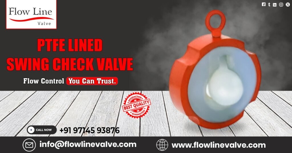 PTFE Lined Swing Check Valve in Kutch