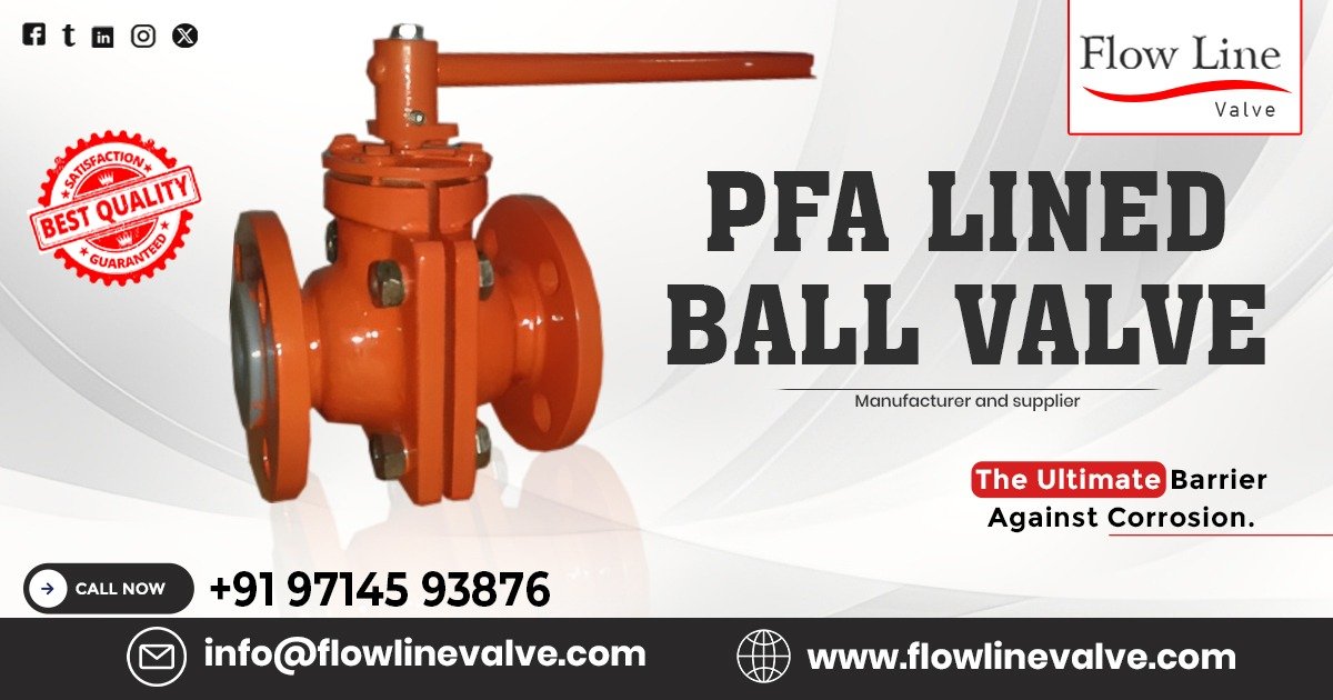 PFA Lined Ball Valve in Baroda