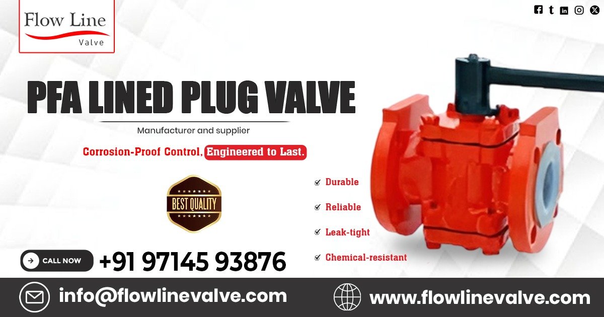 PFA Lined Plug Valve in Bangalore