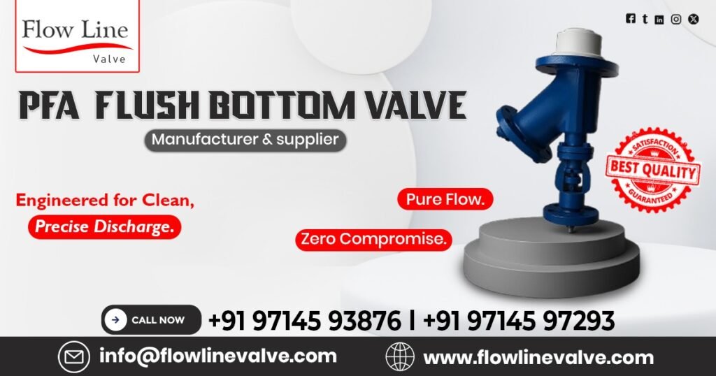 PFA Flush Bottom Valve in Delhi