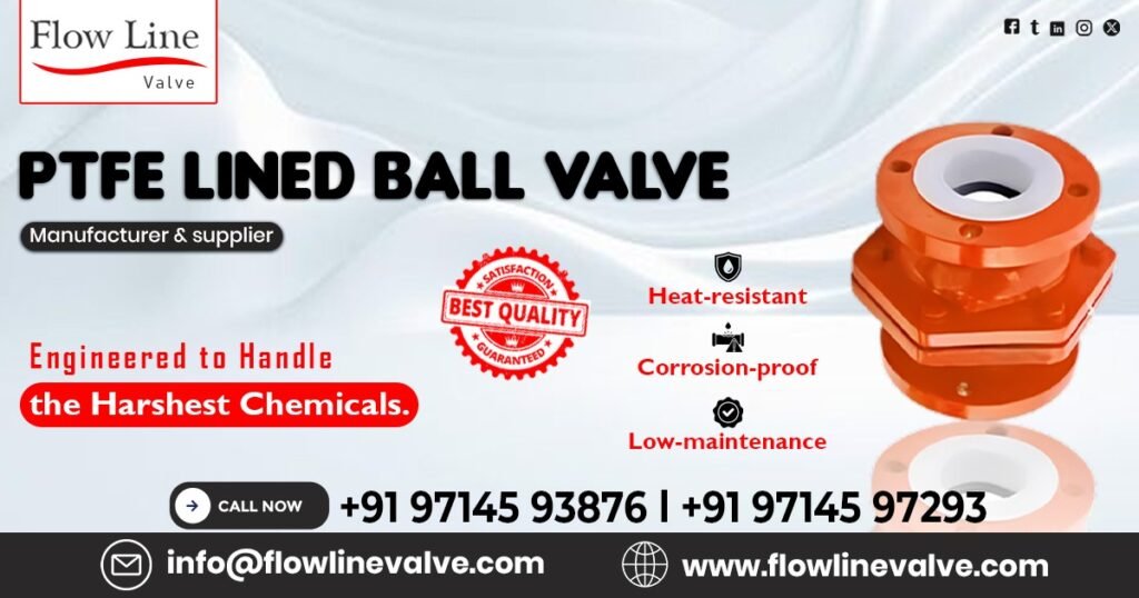 PTFE Lined Ball Valve in Ankleshwar