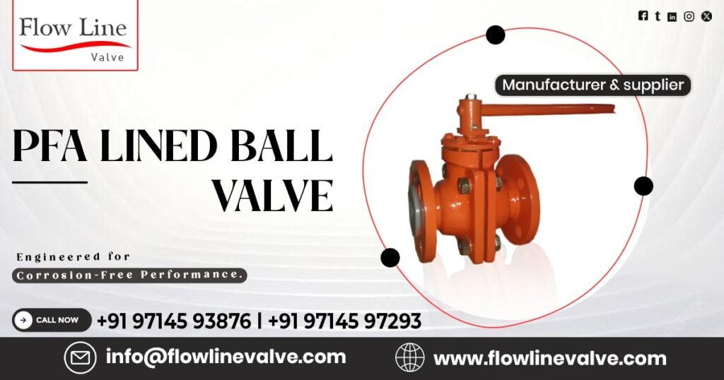 PFA Lined Ball Valve in Dahej