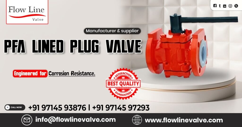 PFA Lined Plug Valve in Ankleshwar