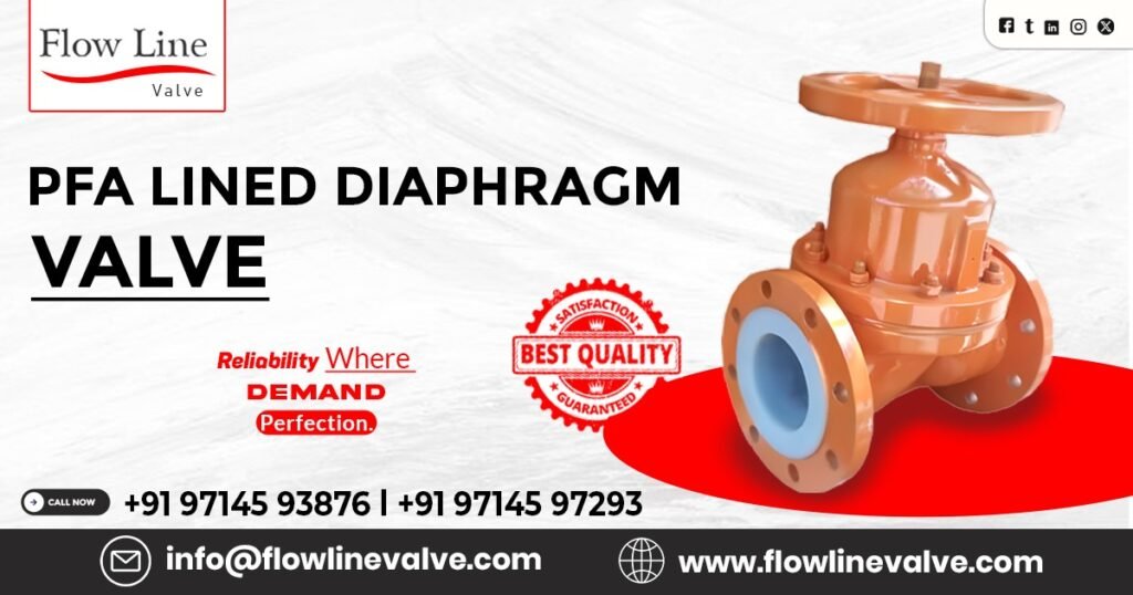 PFA Lined Diaphragm Valve in Bangalore