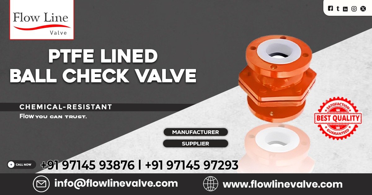 PTFE Lined Ball Check Valve in Pune