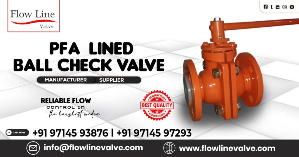 PFA Lined Ball Check Valve in Baroda