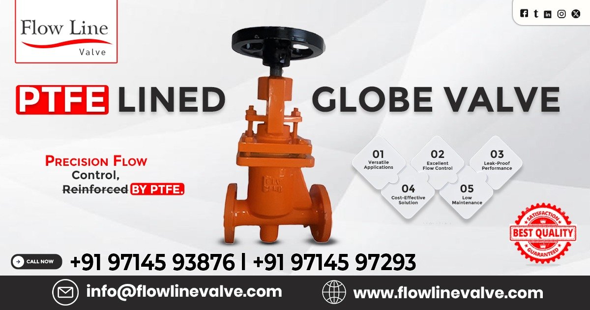 PTFE Lined Globe Valve in Baroda