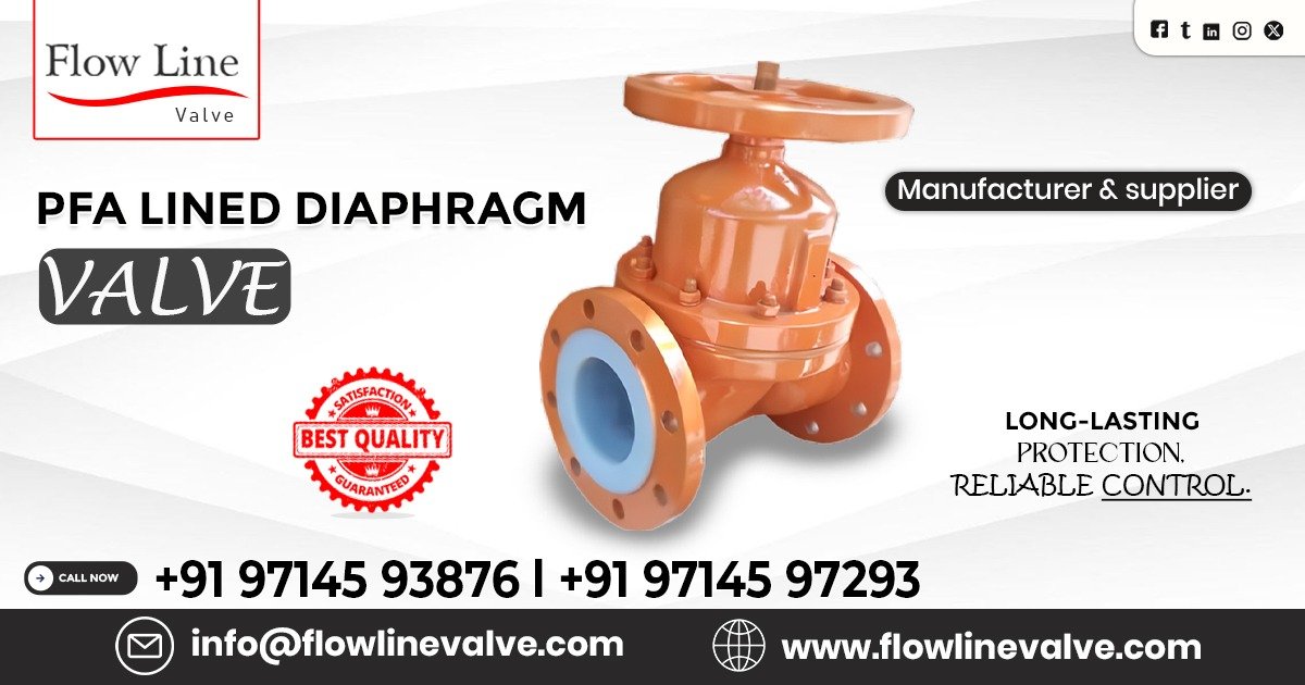 PTFE Lined Diaphragm Valve in Bangalore