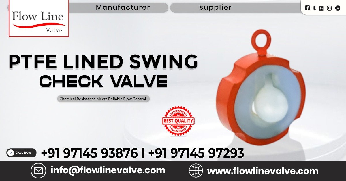 PTFE Lined Swing Check Valve in Bangalore