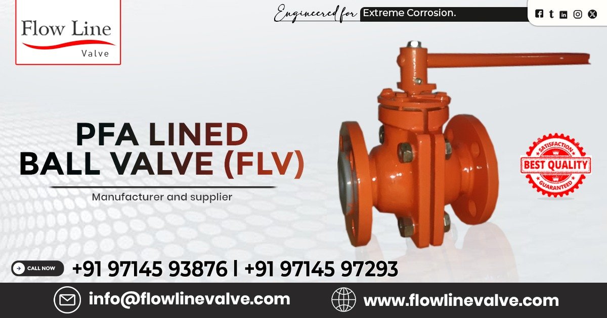 PFA Lined Ball Valve in Noida