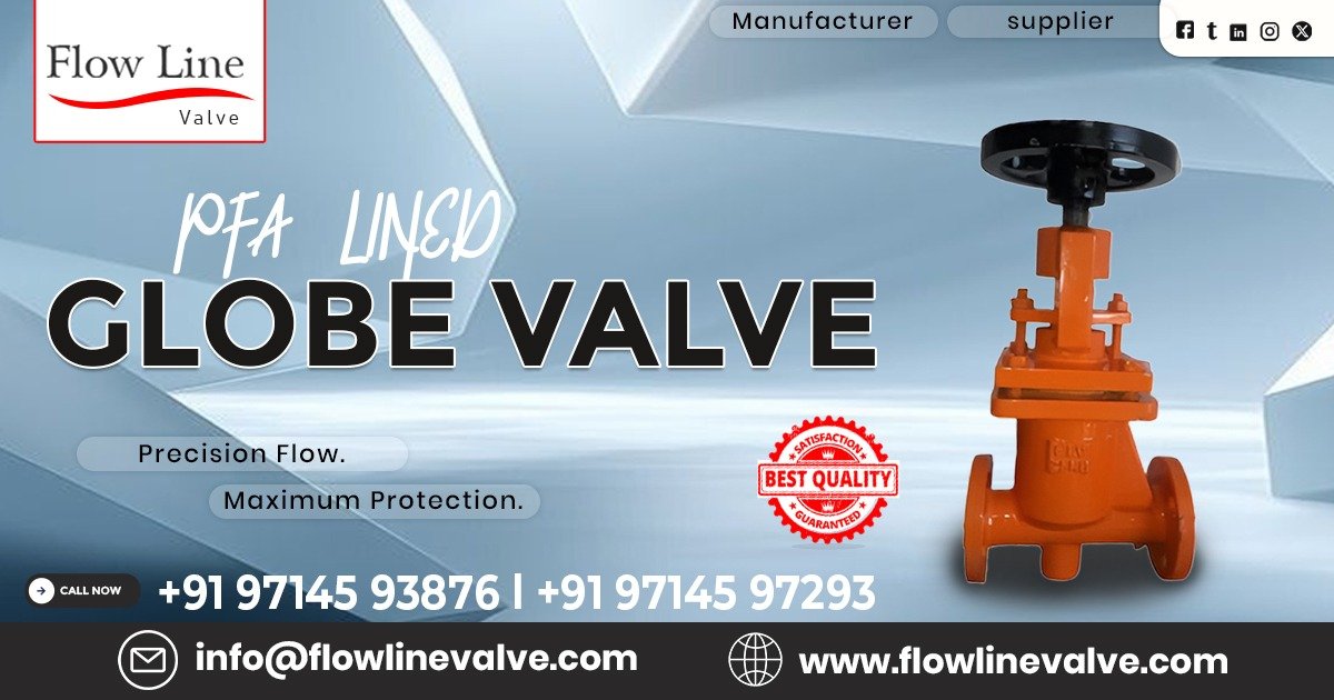 PFA Lined Globe Valve in Bangalore