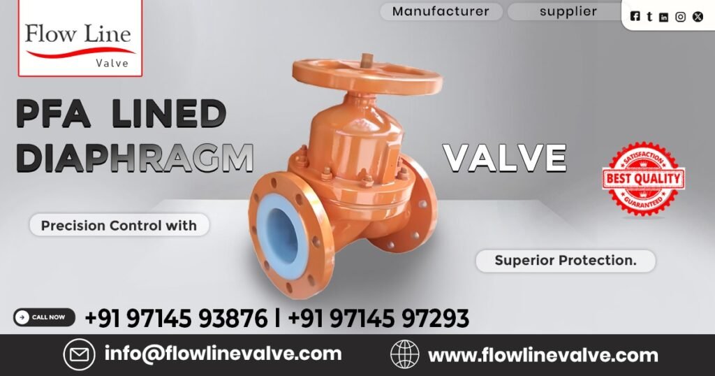 PFA Lined Diaphragm Valve in Vapi