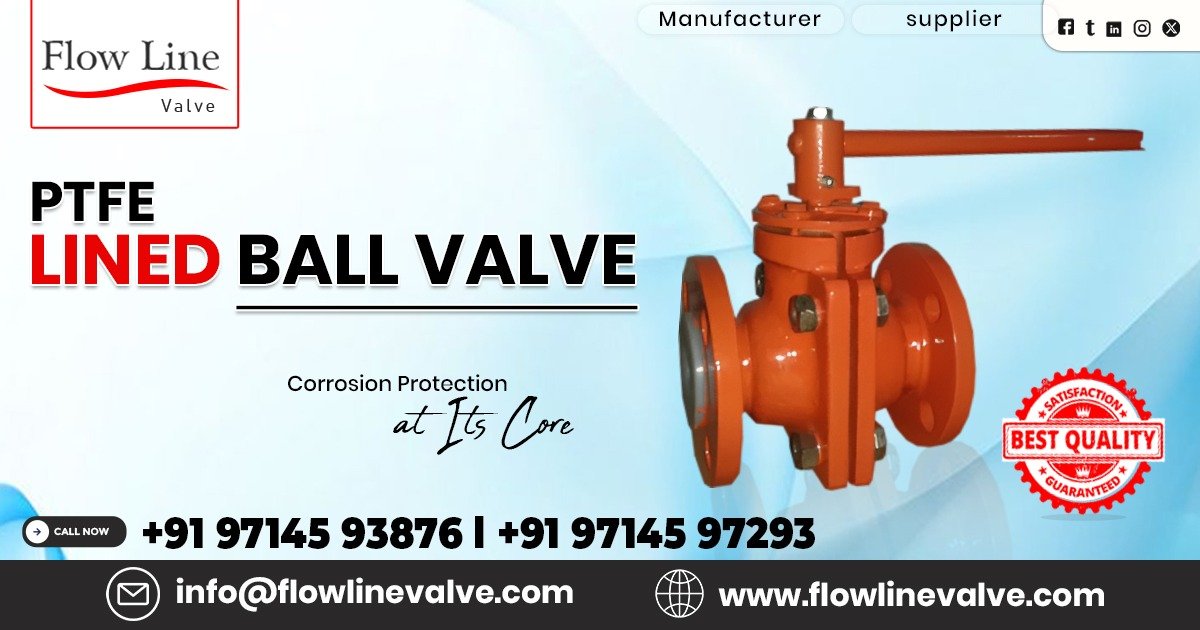 PTFE Lined Ball Valve in Vapi