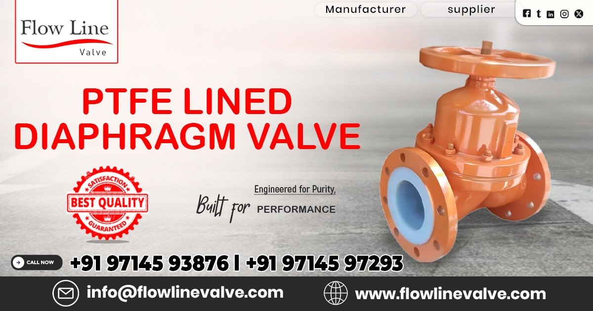 PTFE Lined Diaphragm Valve in Vapi
