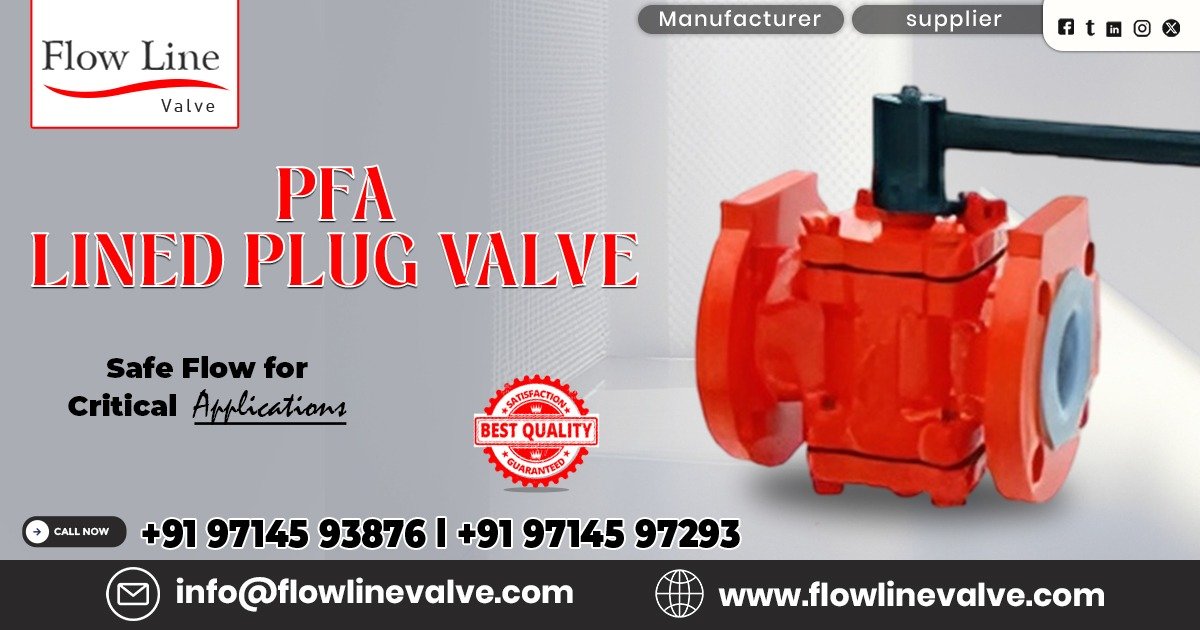 PFA Lined Plug Valve in Mumbai
