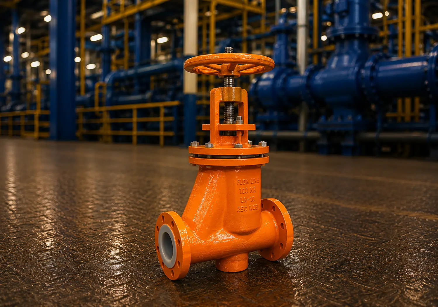 PTFE Lined Flush bottom valve