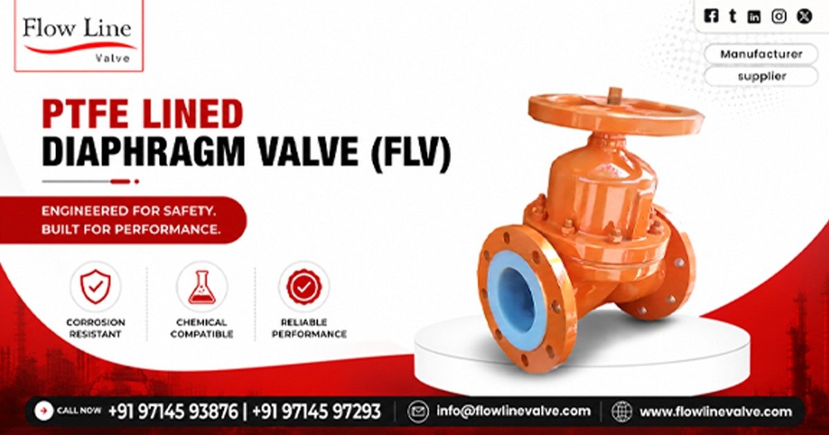 PTFE Lined Diaphragm Valve in Noida