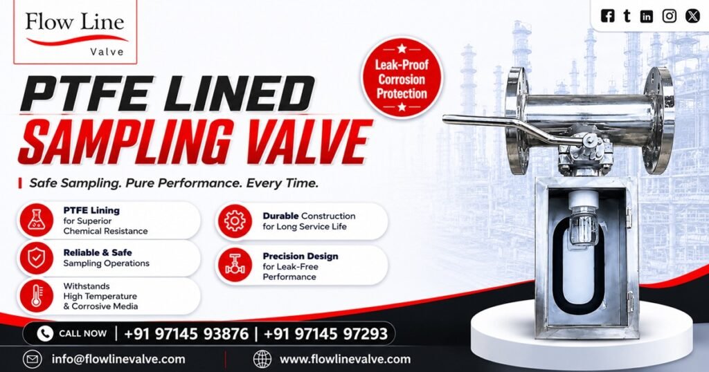 PTFE Lined Sampling Valve in Kutch