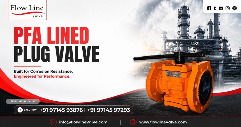 PFA Lined Plug Valve in Baroda