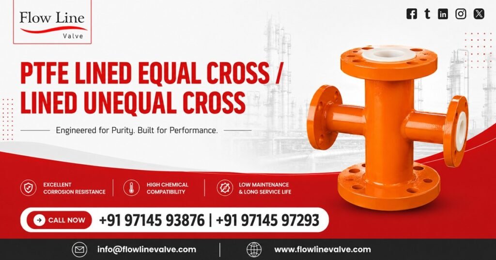 PTFE Lined Equal cross and Unequal cross Supplier in Bangalore