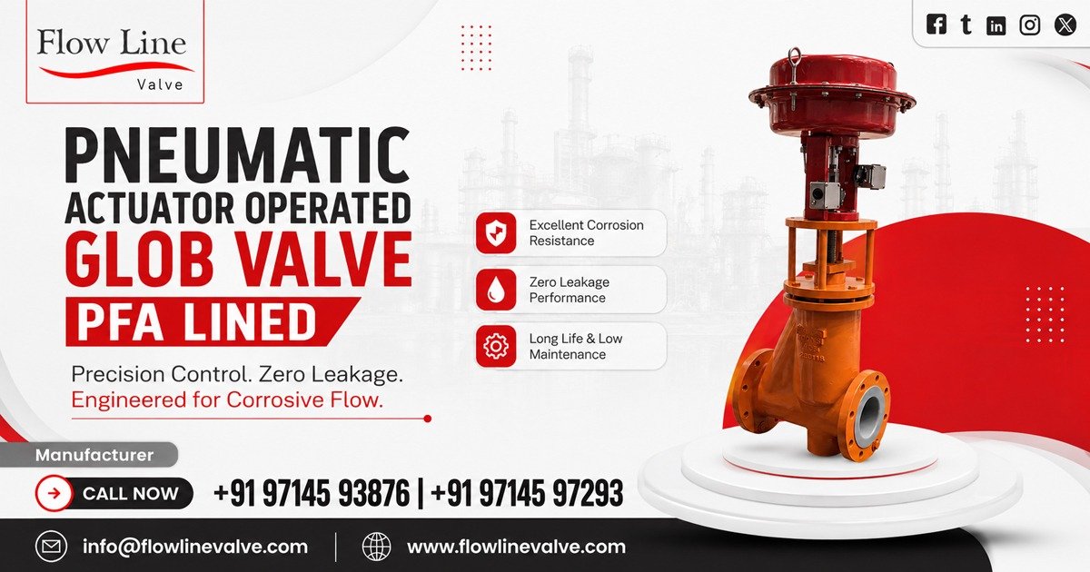 Pneumatic Actuator Operated Glob Valve in Mumbai