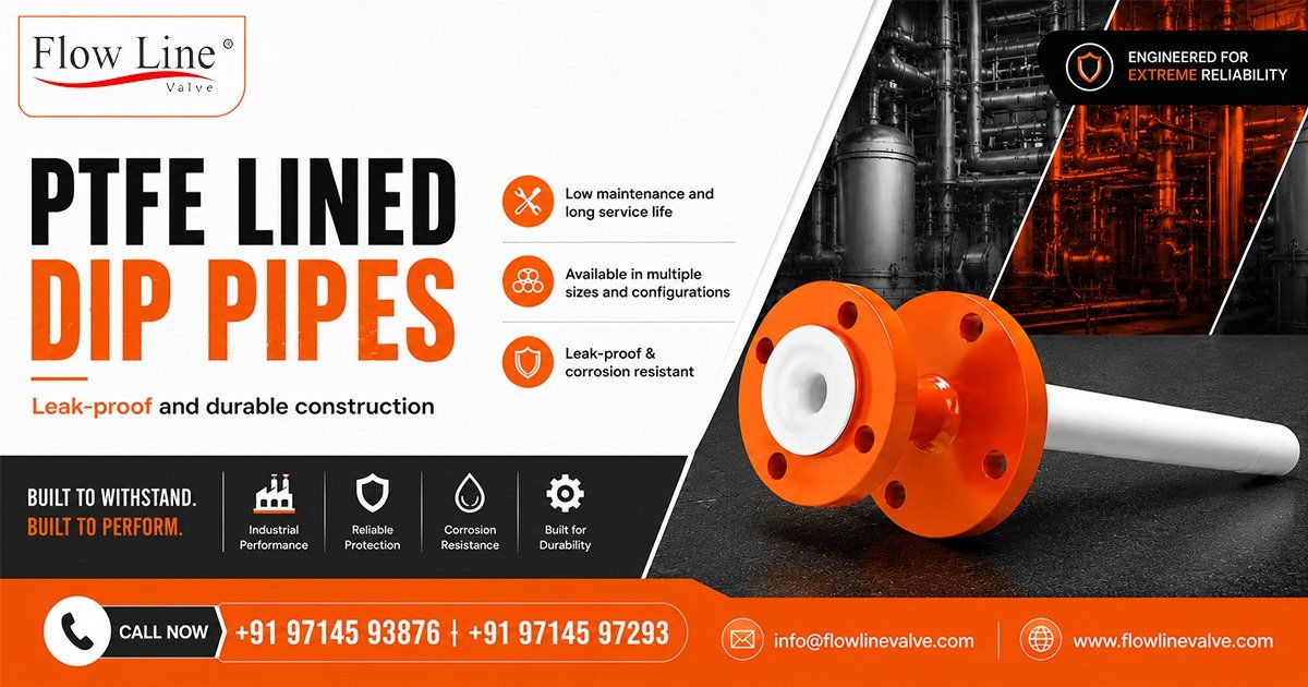 PTFE Lined Dip Pipes Supplier in Mumbai
