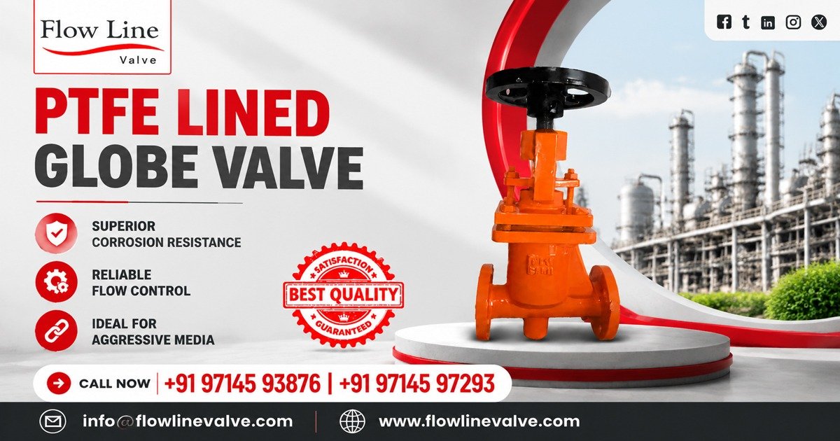 PTFE Lined Globe Valve in Kutch