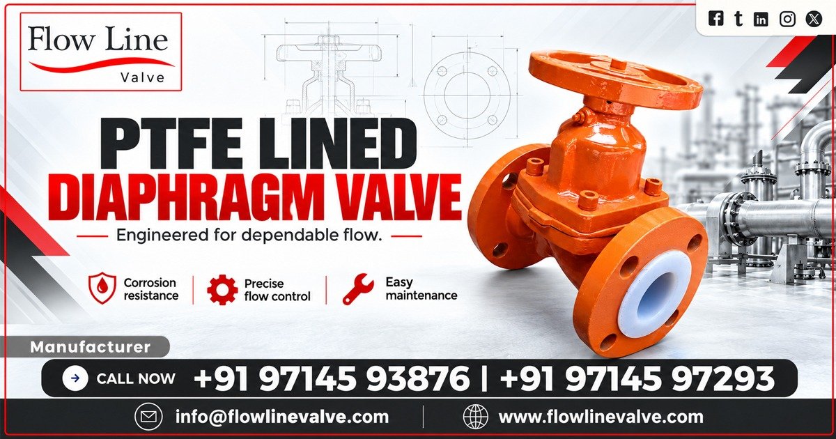 PTFE Lined Diaphragm Valve in Ankleshwar